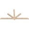 Ekena Millwork Kennewick Smooth Timber Gable Bracket, Douglas Fir, 72"W x 36"H x 1 1/2"D x 3 1/2"F, 12/12 Pitch GBW072X36X0204KEN00SDF - alternate 2